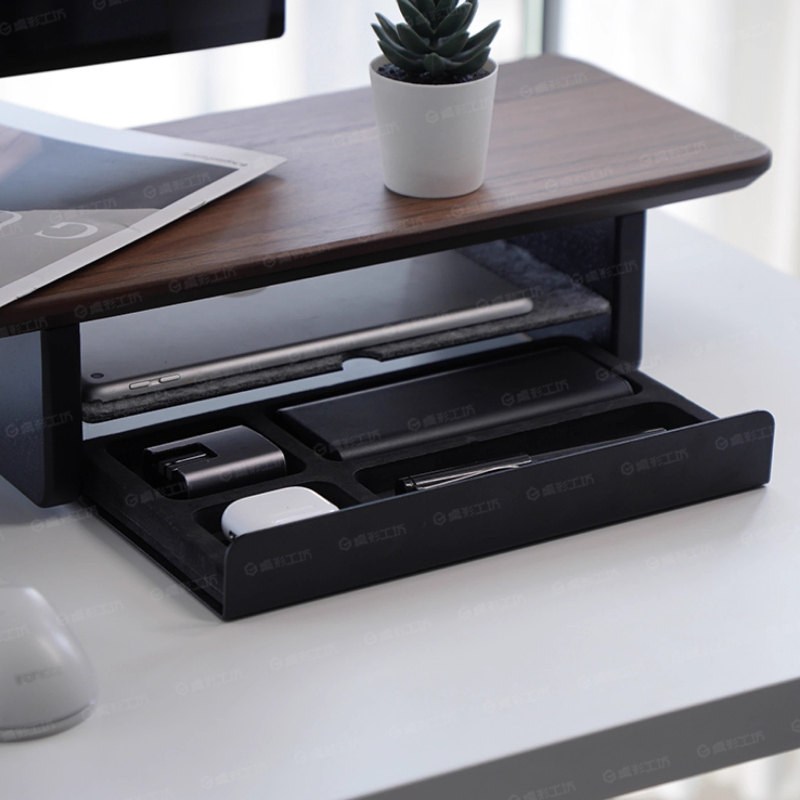 Desk Setup For Office - حامل شاشة، أدراج تخزين، منظم مكتب