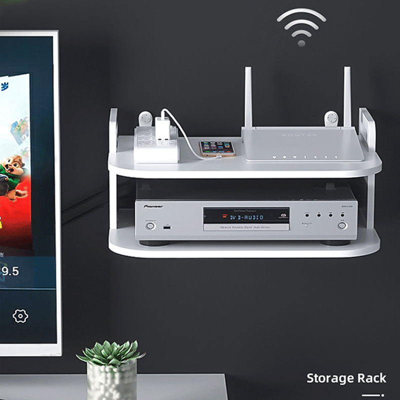Cable Box Organizer - رف منظم كابلات الراوتر مثبت على