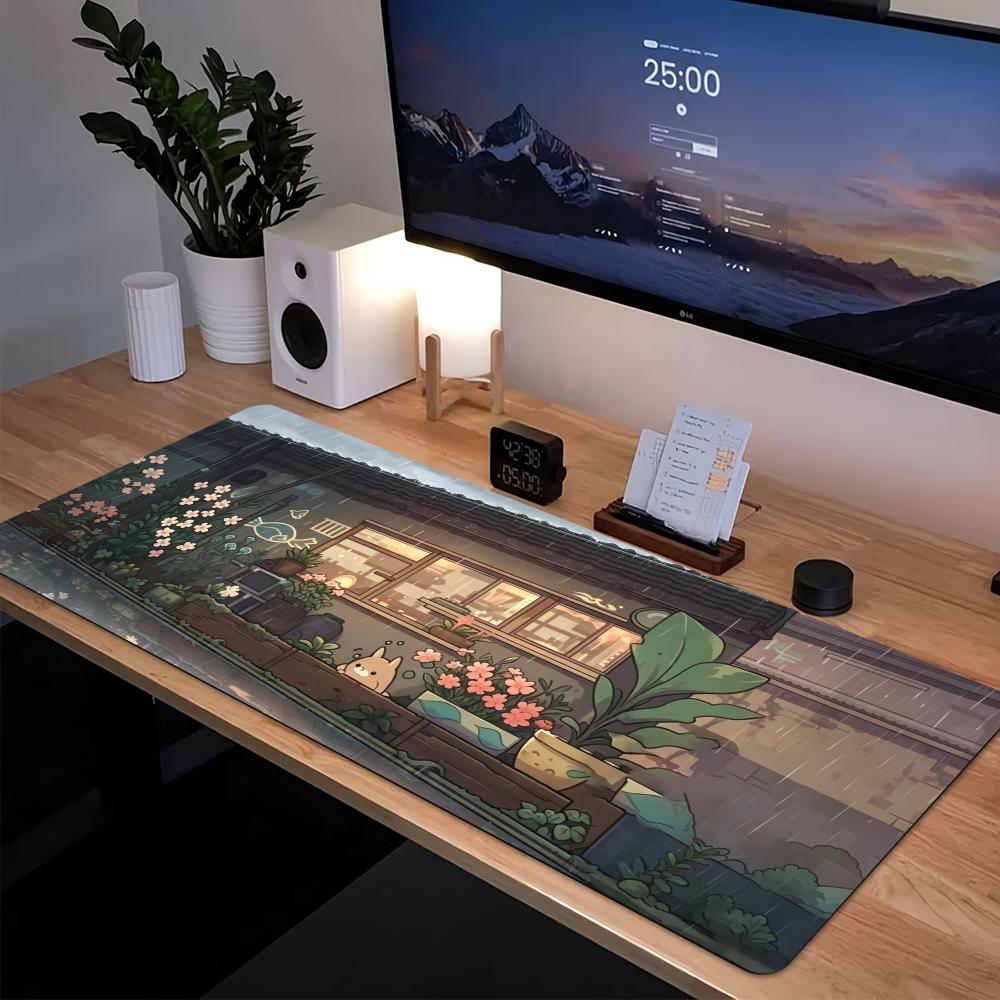 Desk Setup Pc And Laptop - وسادة فأرة ألعاب كبيرة مريحة بتصميم