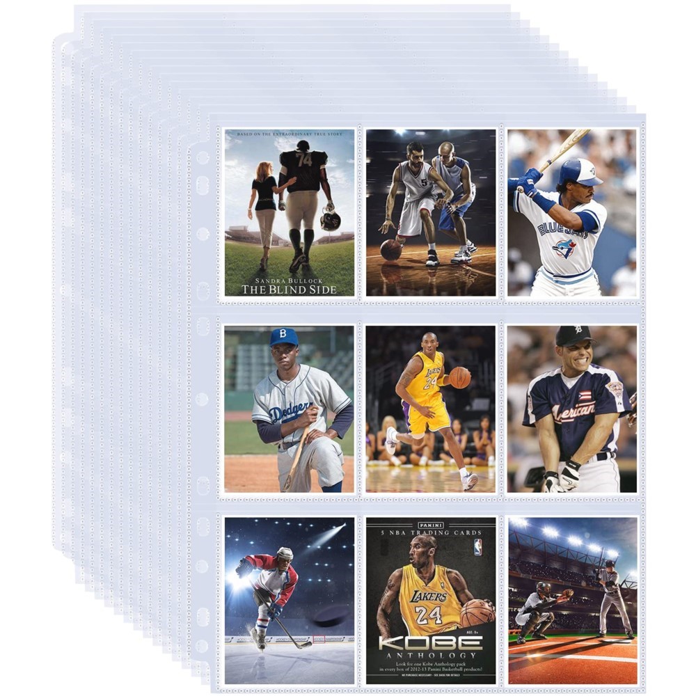 Ring Binder Box - 50 ورقة حماية للبطاقات التجارية بـ