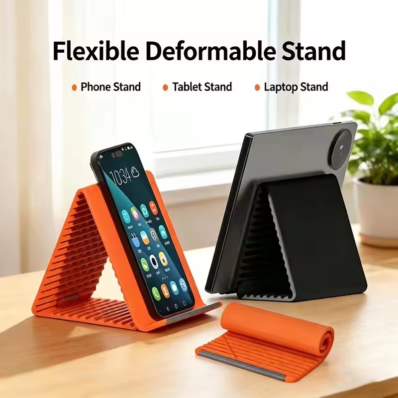 Desk Setup Table - حامل هاتف محمول مرن من السيليكون