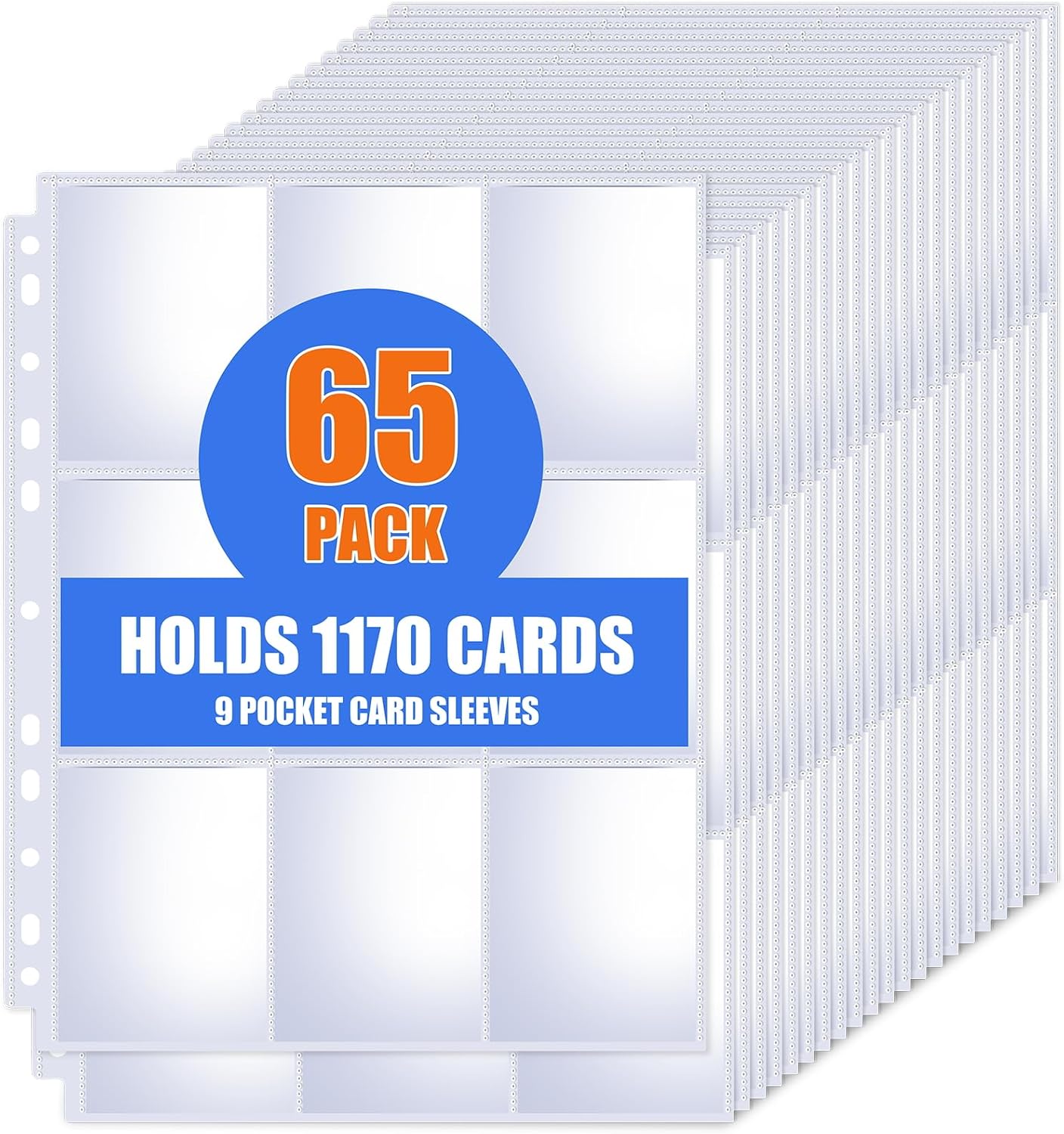Ring Binder Box - 65 ورقة حافظة بطاقات بـ 9