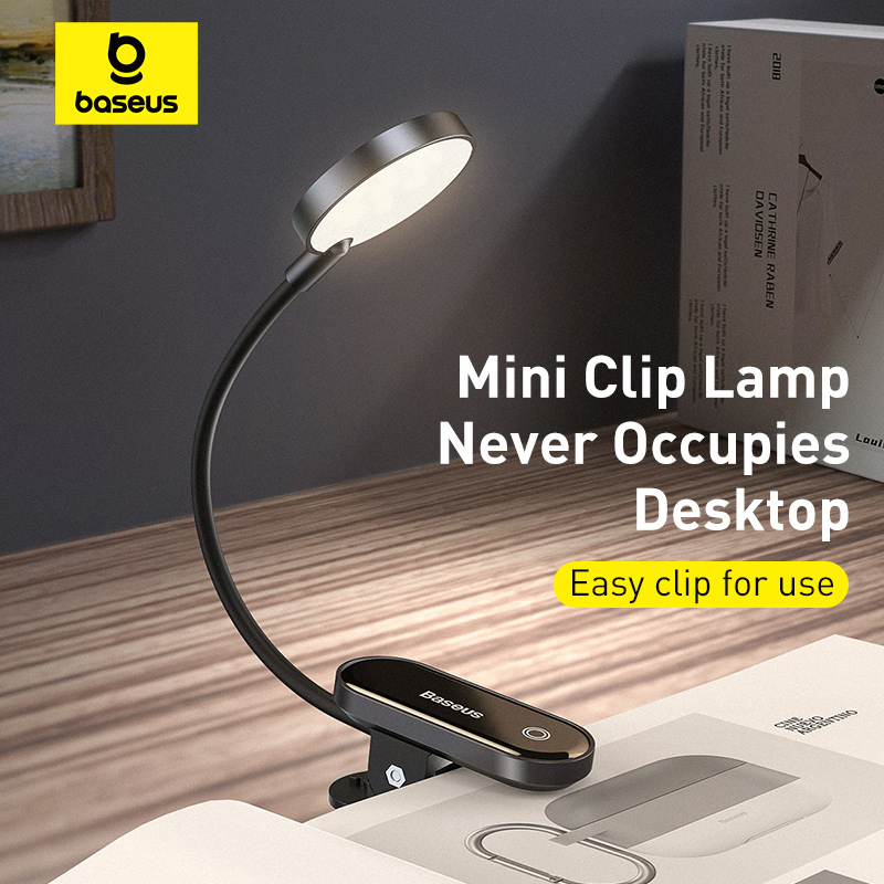 Desk Setup Maker - Baseus مصباح مكتبي محمول LED مشبك