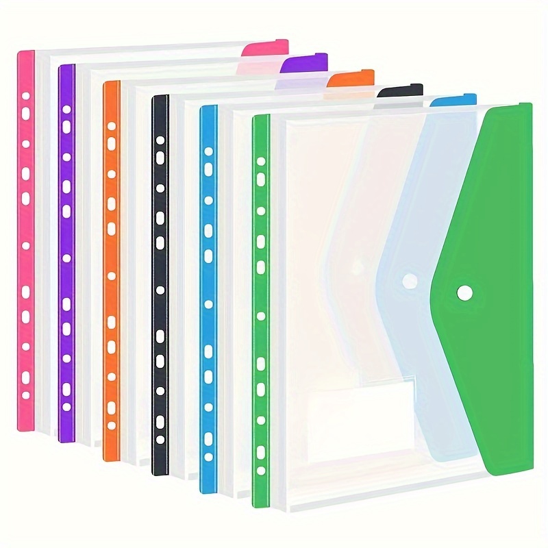 Ring Binder Box - مجلدات الملفات البلاستيكية الملونة مع إغلاق