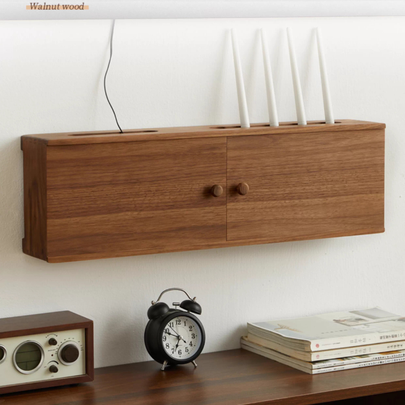 Cable Box Organizer - منظم راوتر من الخشب الصلب بتصميم