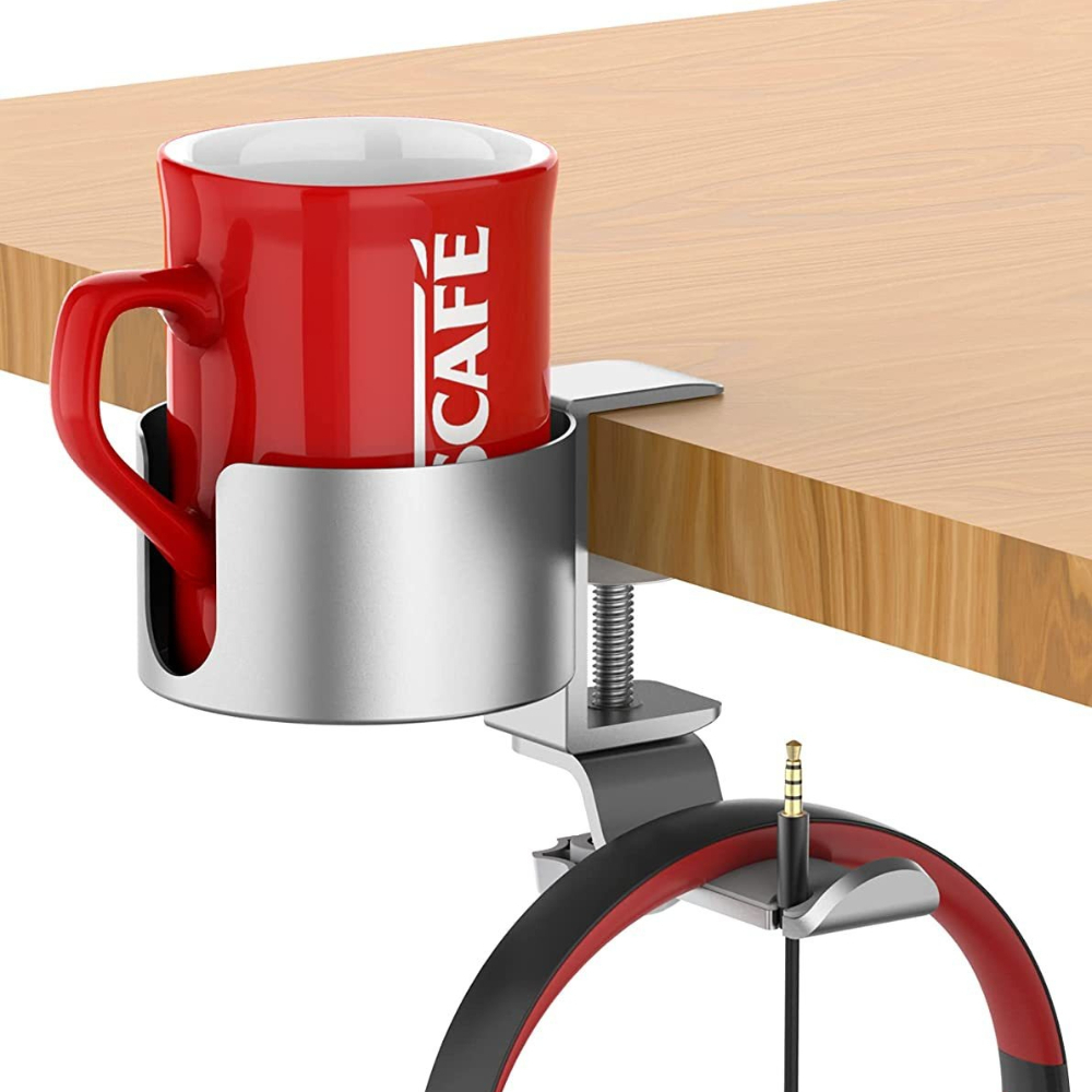 Desk Setup For Office - 360 ° حامل سماعات رأس دوار
