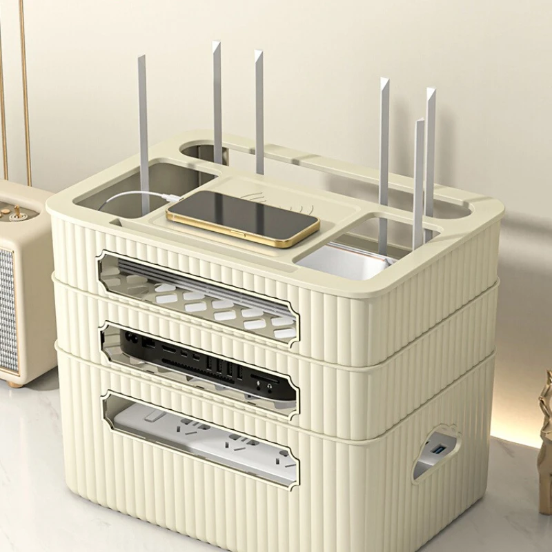 صندوق تخزين لجهاز التوجيه اللا - مراجعة Cable Box Organizer وسعره