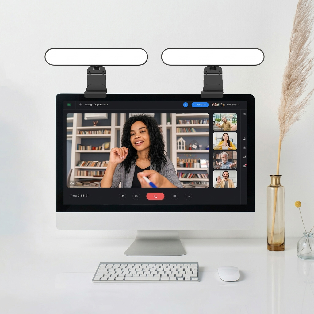 مصباح شاشة LED قابل للتعتيم با - مراجعة Desk Setup Videos وسعره