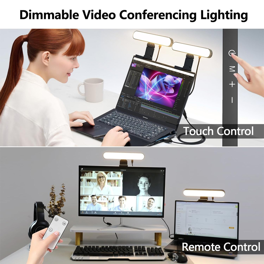 مصباح شاشة LED قابل للتعتيم با - مراجعة Desk Setup Videos وسعره