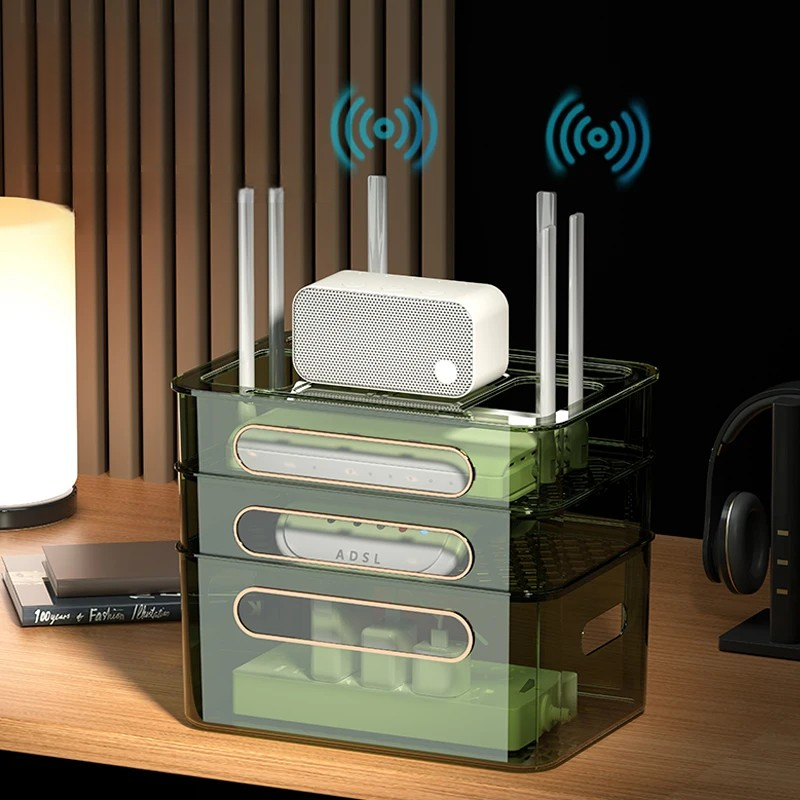 صندوق تخزين راوتر لاسلكي واي ف - مراجعة Cable Box Organizer وسعره