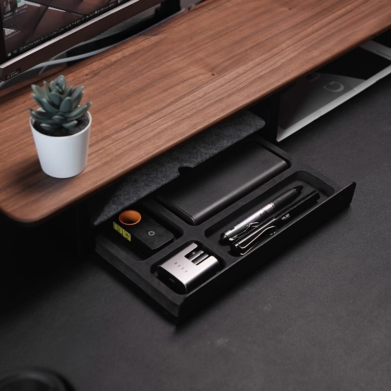 حامل شاشة، أدراج تخزين، منظم م - مراجعة Desk Setup For Office وسعره