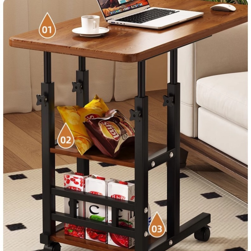 طاولة جانبية متحركة قابلة للرف - مراجعة Desk Setup Maker وسعره
