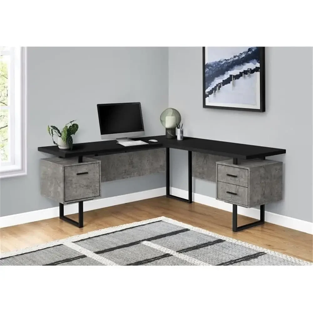 مكتب كمبيوتر على شكل حرف L مقا - مراجعة Desk Setup For Office وسعره