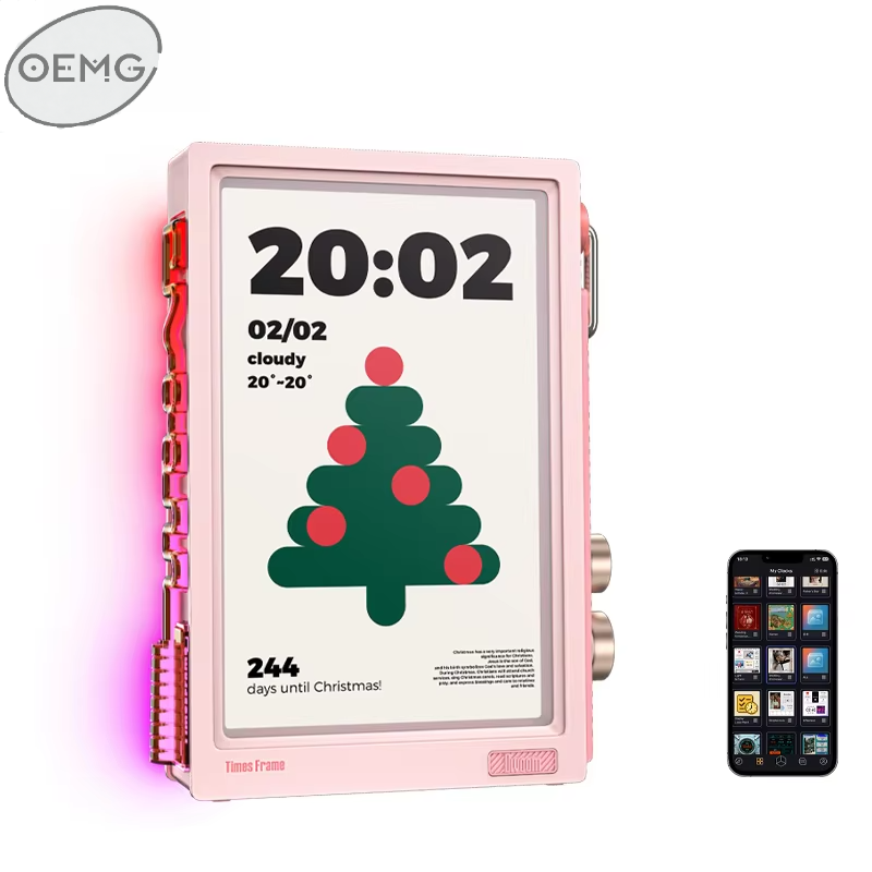 شاشة ذكية OEMG Times Frame عال - مراجعة Desk Setup Videos وسعره