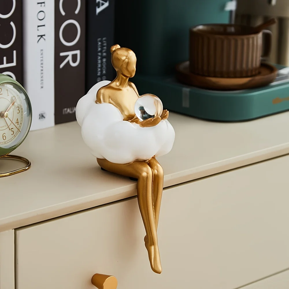 سحابة فتاة النحت مجردة الفن ال - مراجعة Desk Setup Girl وسعره