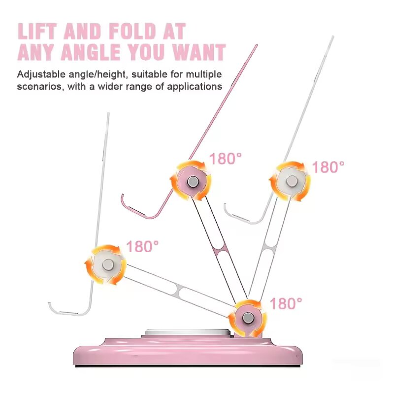 حامل هاتف مكتبي قابل للطي وقاب - مراجعة Desk Setup Table وسعره