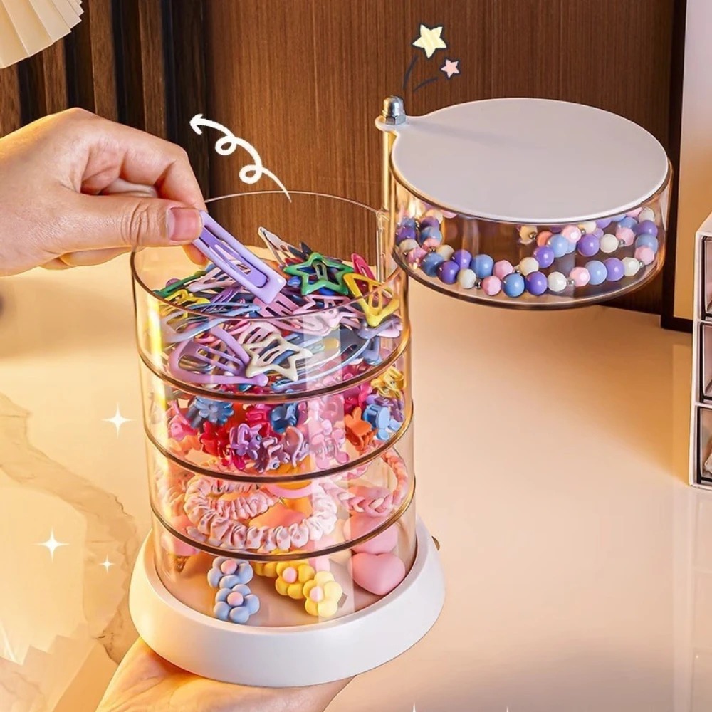 منظم إكسسوارات الشعر الدوار 36 - مراجعة Cable Box Organizer وسعره