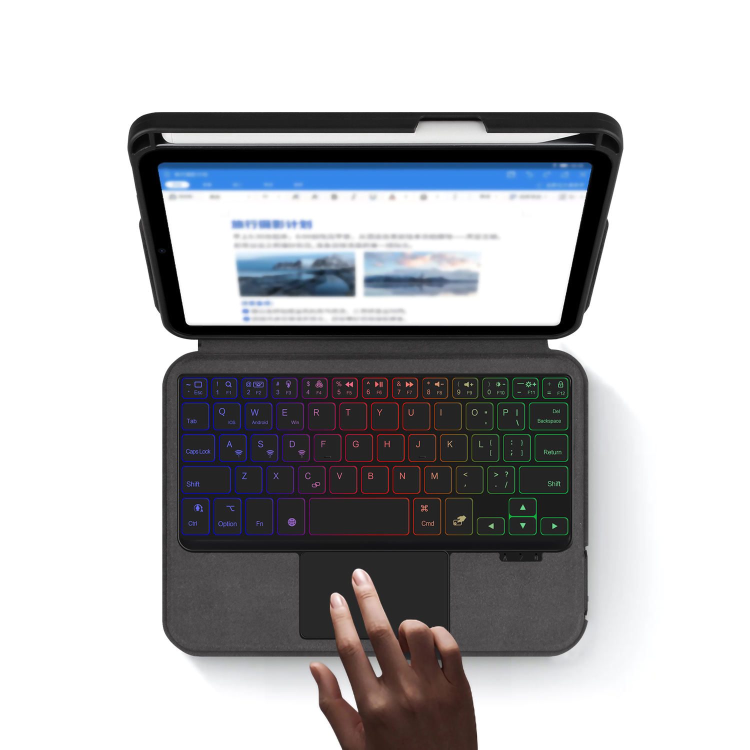 غطاء لوحة مفاتيح لجهاز آيباد م - مراجعة Desk Setup Ipad وسعره