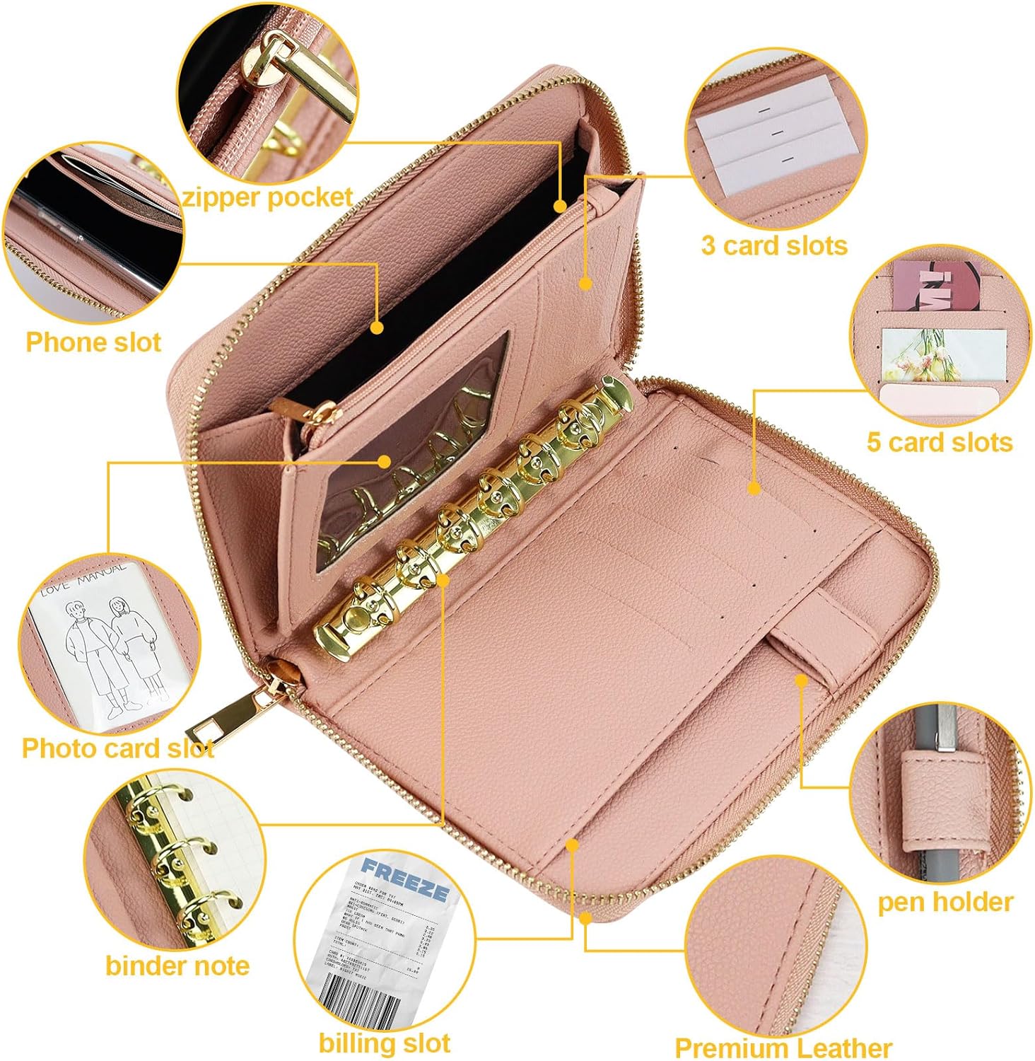 A7 الجلود الميزانية الموثق الن - مراجعة Ring Binder Box وسعره