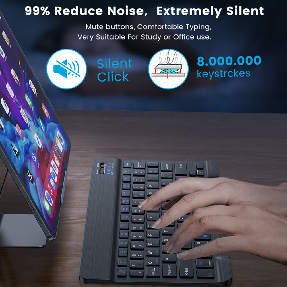 لوحة مفاتيح صغيرة لاسلكية تعمل - مراجعة Desk Setup Ipad وسعره