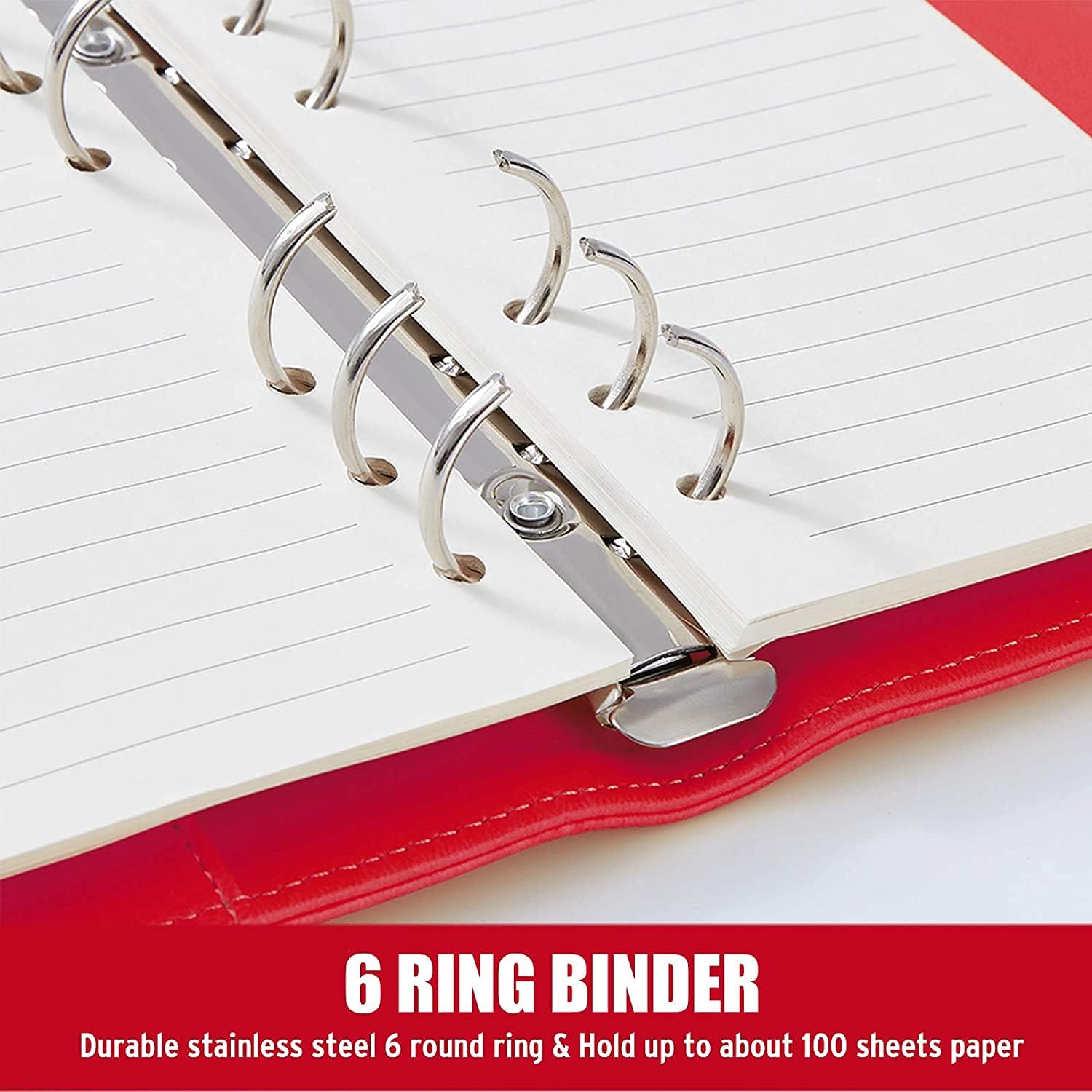 غلاف منظم شخصي من الجلد الصناع - مراجعة Ring Binder Box وسعره