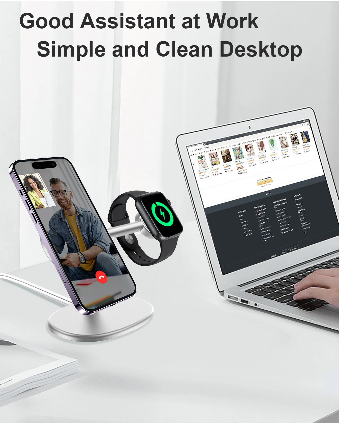 حامل هاتف مكتبي 2 في 1 من EWA  - مراجعة Desk Setup Table وسعره