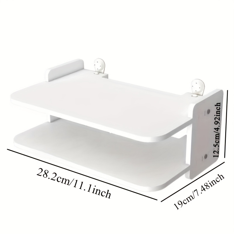 رف منظم للراوتر والكابلات يثبت - مراجعة Desk Setup Tv وسعره