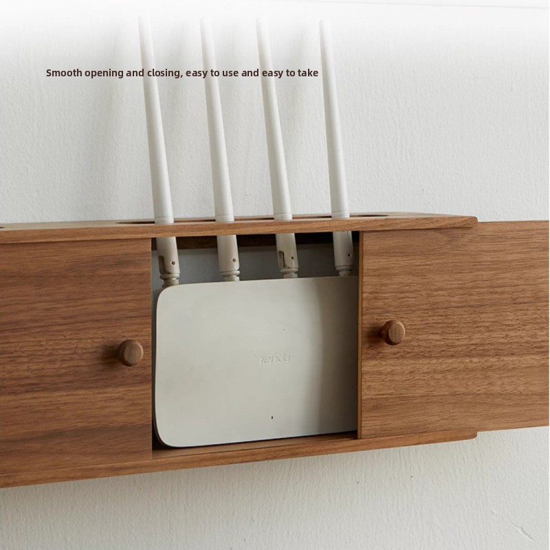 منظم راوتر من الخشب الصلب بتصم - مراجعة Cable Box Organizer وسعره