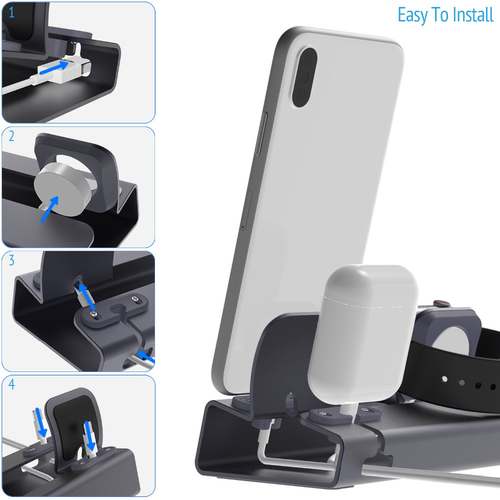 قاعدة شحن حامل حامل لأجهزة Air - مراجعة Desk Setup Ipad وسعره