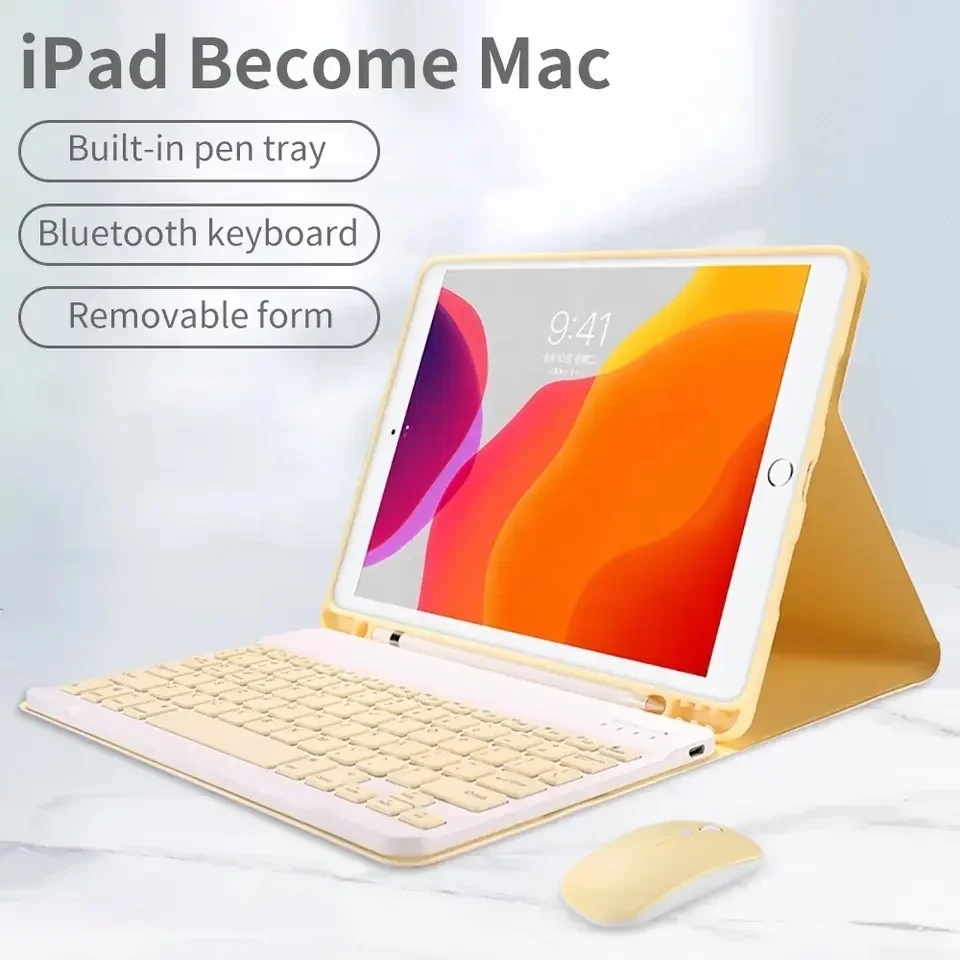حافظة لوحة مفاتيح بلوتوث ملونة - مراجعة Desk Setup Ipad وسعره