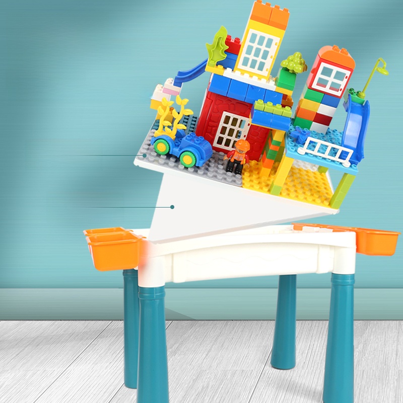 طاولة مكعبات بناء كبيرة متعددة - مراجعة Desk Setup Girl وسعره