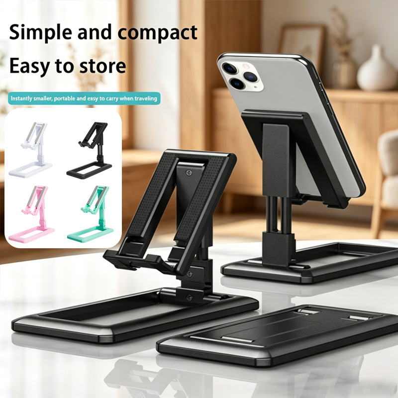 حامل هاتف محمول قابل للطي وقاب - مراجعة Desk Setup Table وسعره