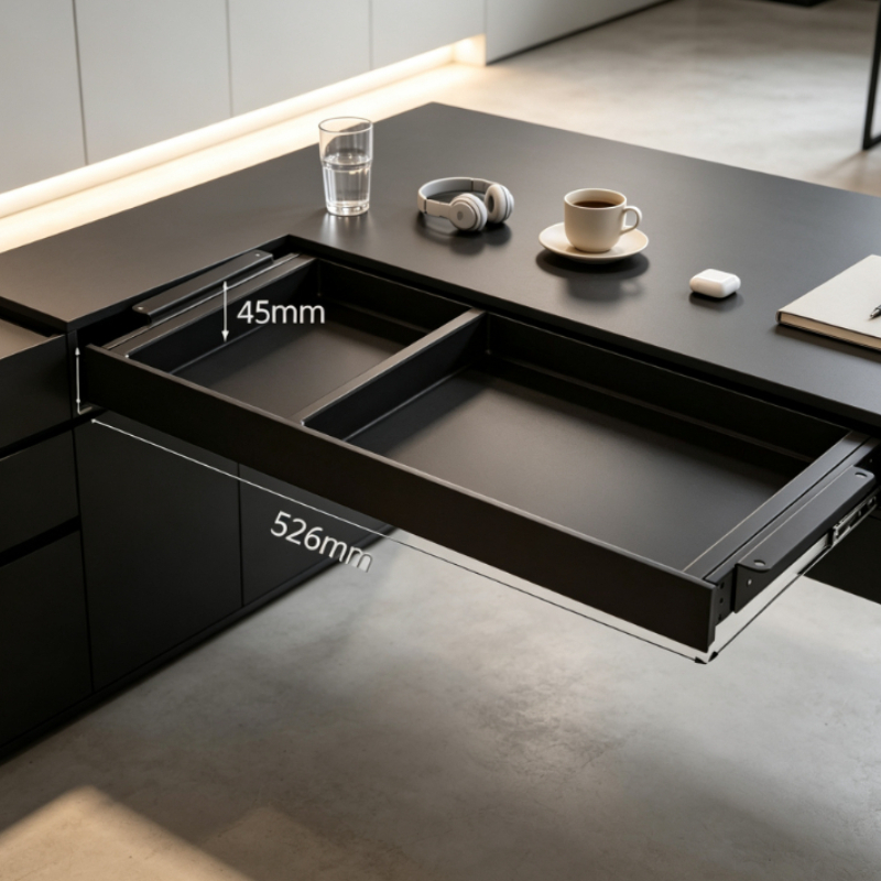 درج تخزين فاخر قابل للسحب تحت  - مراجعة Desk Setup For Office وسعره