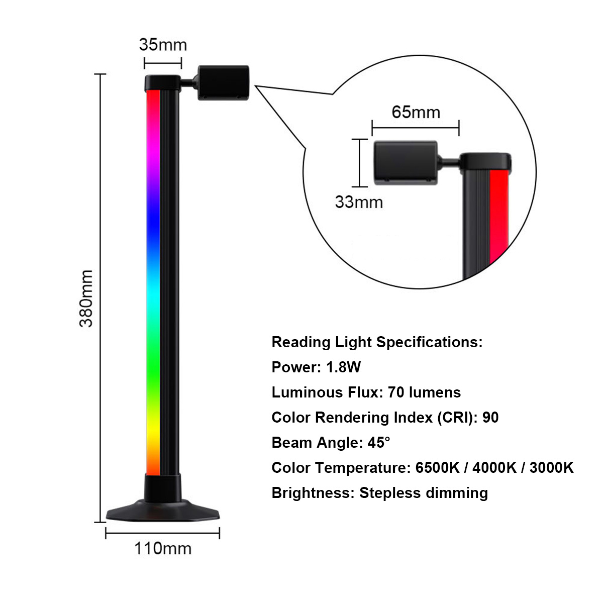 شريط إضاءة ذكي LED RGB متزامن  - مراجعة Desk Setup Tv وسعره