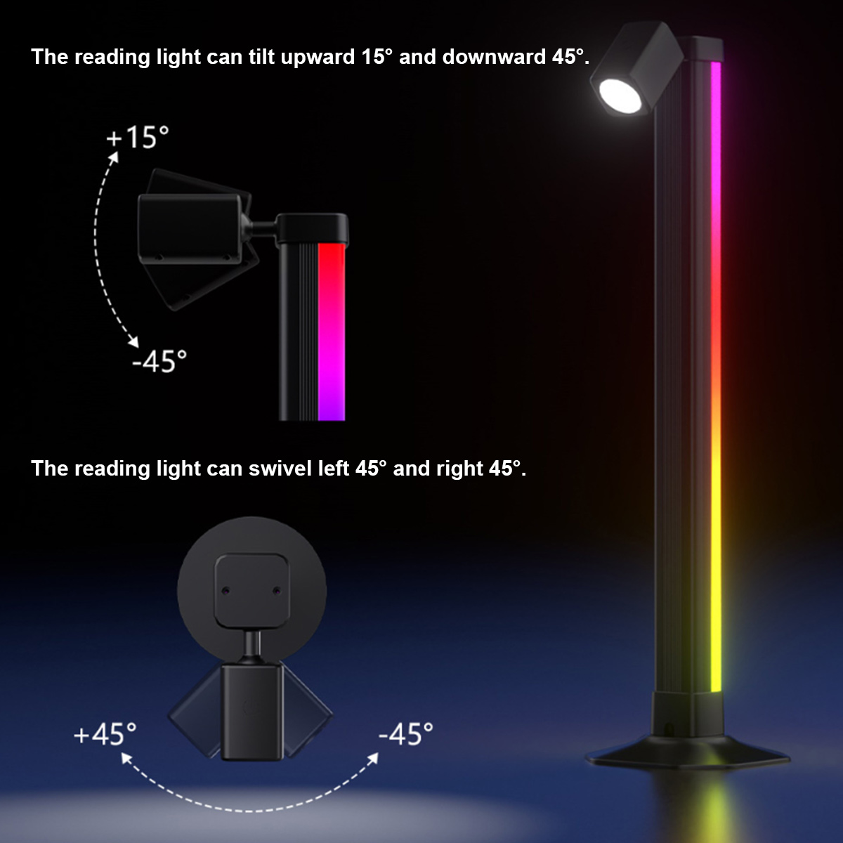شريط إضاءة ذكي LED RGB متزامن  - مراجعة Desk Setup Tv وسعره