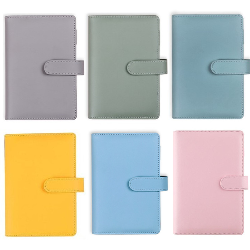 A6/A5 معكرون اللون بولي Leathe - مراجعة Ring Binder Box وسعره