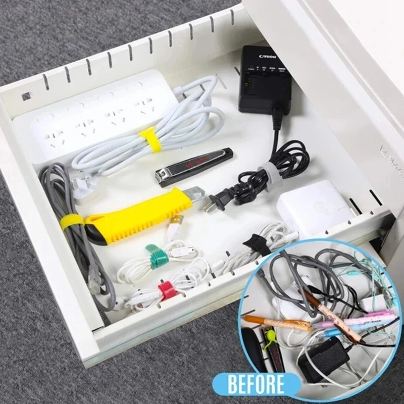 10/30/50 قطعة منظم كابلات USB، - مراجعة Cable Box Organizer وسعره